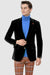 EJ Samuel Men's Modern Fit Velvet Blazer in Black - 2-Button - USA Men's Outlet