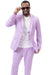 EJ Samuel Men's Modern Lilac Lavender Summer Linen Suit - Classic Fit - USA Men's Outlet