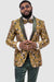 EJ Samuel Men's Paisley Tuxedo: Yellow & Green for Weddings & Proms - USA Men's Outlet