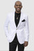 "EJ Samuel Men's Two-Button Club Blazer - Crisp White" - USA Men's Outlet