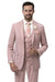 EJ Samuel Modern Fit™ Mauve Sharkskin Two-Button Suit - USA Men's Outlet