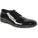 Elegant Black Patent Plain Toe Tux Dress Shoes by Bravo - USA Men's Outlet