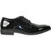 Elegant Black Patent Plain Toe Tux Dress Shoes by Bravo - USA Men's Outlet