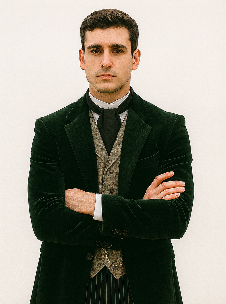 Emerald Velvet Roderick Smoking Jacket –Men's Evening Wear