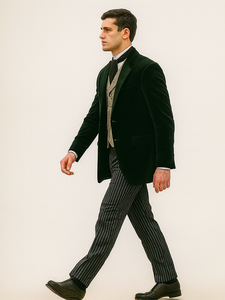 Emerald Velvet Roderick Smoking Jacket –Men's Evening Wear