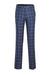 "English Laundry Men's Blue & Gold Windowpane Plaid Slim Suit" - USA Men's Outlet