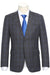English Laundry Slim-Fit Grey & Tan Windowpane Notch Lapel Suit - Elegant Mensattire