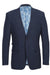 "English Laundry Slim-Fit Wool Suit with Peak Lapel in Prussian Blue Windowpane Plaid" - USA Men's Outlet