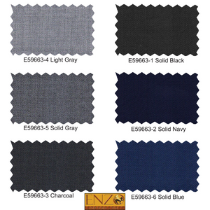 ENZO 150’s Super Wool 2-Button Suits in 6 Solid Colors