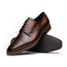 Zelli Enzo Classic Cap Toe Dress Shoes in Chestnut Calfskin Leather