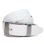 Marco Di Milano Domenico Belt - White Leather Luxury Shoe
