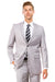 Example: Tazio Men's Basic 2-Button Slim Fit Wedding Suit in Light Grey | CLOSE OUT 38R - USA Men's Outlet