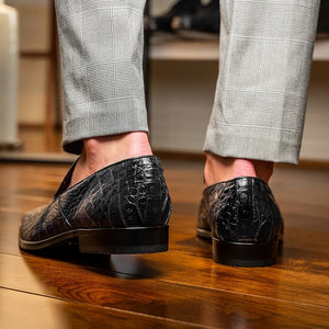 Marco Di Milano Trento Black Genuine Caiman Crocodile Slip-On - view 10