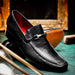 Marco Di Milano Fabro-Liz Black lizard bit loafer