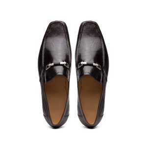 Marco Di Milano Fabro-Liz Brown lizard bit loafer