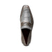 Marco Di Milano Fangio Serpentine Gray Leather Shoes