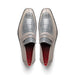 Marco Di Milano Fangio Ostrich Penny Loafers Gray