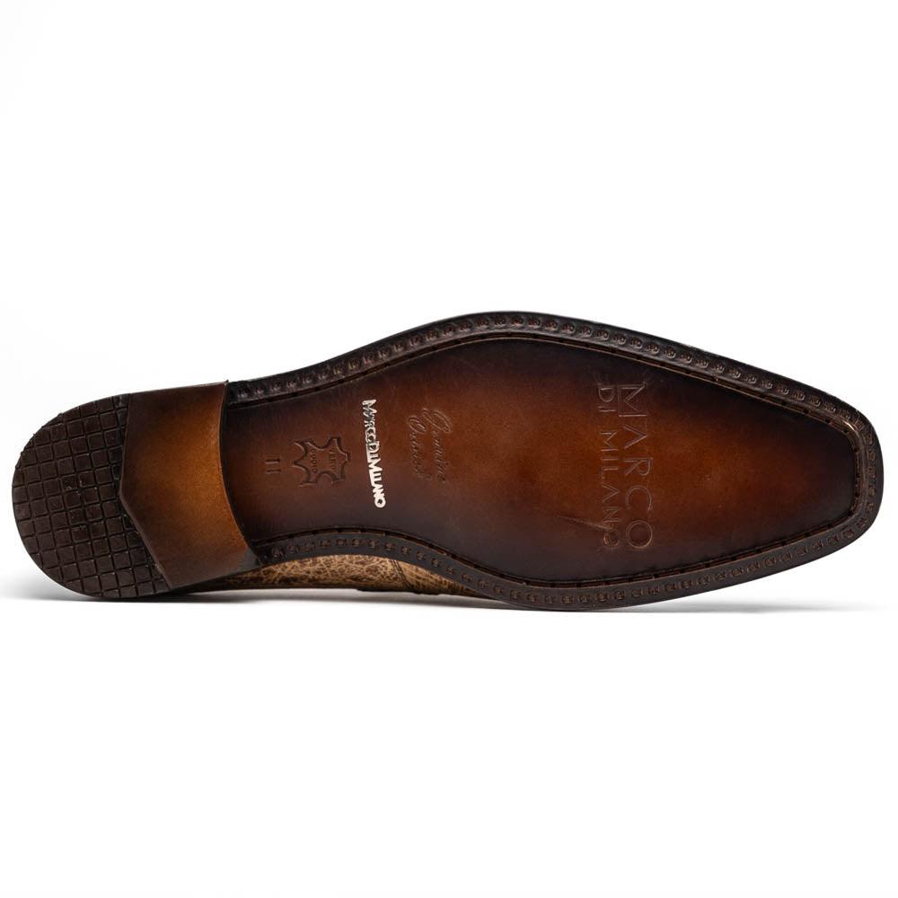Marco Di Milano Fangio Ostrich Penny Loafers Rust Orix