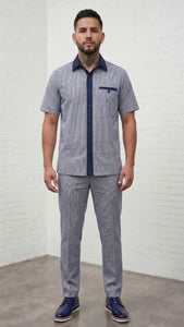 Mens Outlet 2 Piece Walking Suit - Houndstooth Set