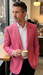 Fuchsia Blazer Mens Sport Coat