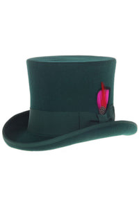 Hunter Green Premium Wool Top Hat