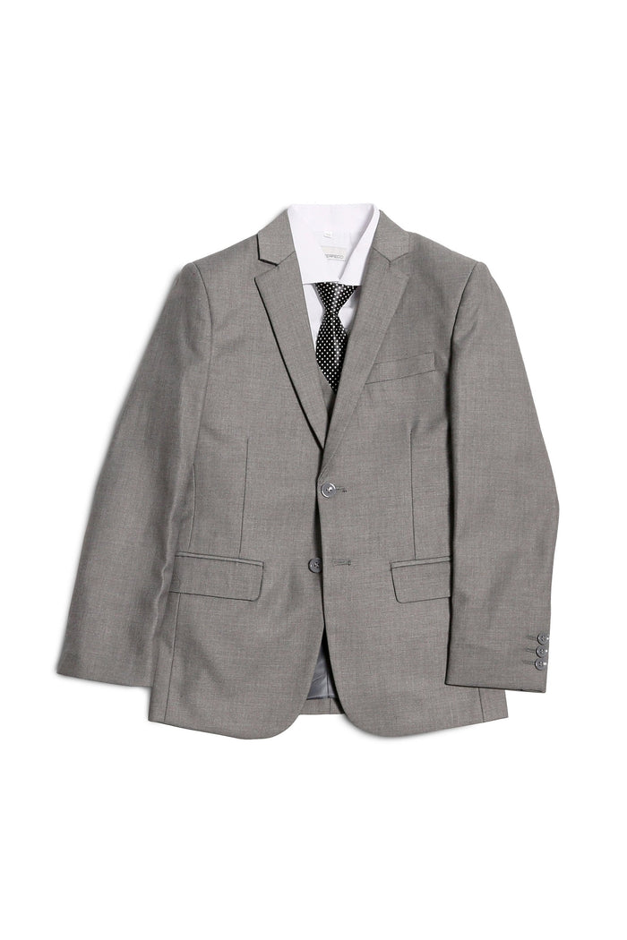 "Jax" Kids Light Grey Suit 5-Piece Set