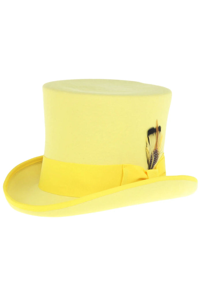 Yellow Premium Wool Top Hat