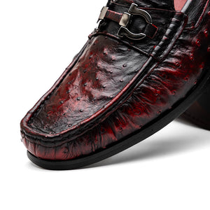 Marco Di Milano Ferrioni Black Cherry Leather Loafers