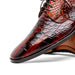 Marco Di Milano Fitipaldi Alligator Derby  Rustic Cognac