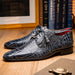 Marco Di Milano Fitipaldi Rustic Gray Leather Shoes