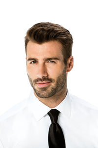 "Jessie" White Laydown Tuxedo Shirt