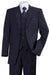 Fortino Landi 1920s Gangster Pinstripe Navy Vested Suit - USA Men's Outlet