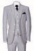 "Fortino Landi Men's 2-Btn Black Seersucker Summer Suit" - USA Men's Outlet