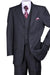 Fortino Landi Men's 3-Button Black Denim Vested Jeans Suit - USA Men's Outlet