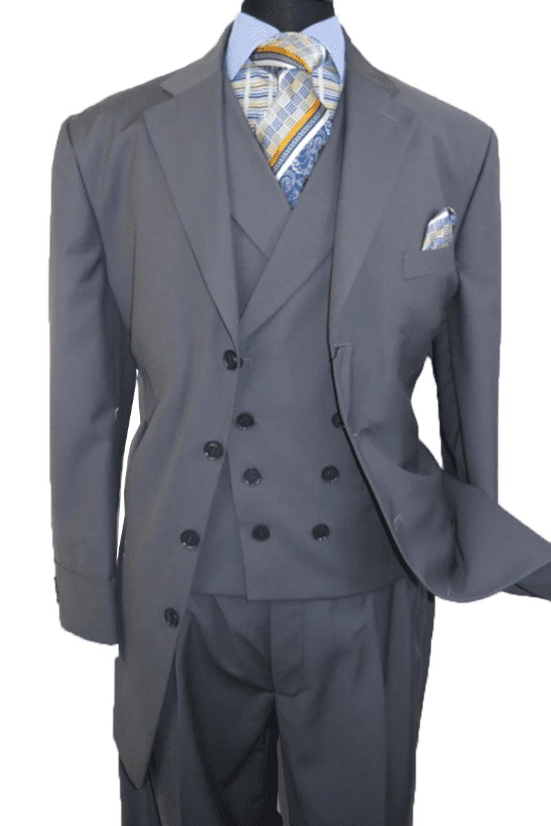 Fortino Landi Men's Red Classic-Fit Double Breasted Poplin Suit main image 1