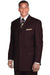 Fortino Landi Men's Brown, Hidden Button French Front Wide Peak Lapel Suit - USA Men's Outlet