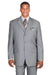 Fortino Landi Men's Classic Grey 3-Button Regular Fit Suit - USA Men's Outlet