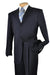 "Fortino Landi Men's Classic Navy Blue Suit: 3-Button Regular Fit" - USA Men's Outlet