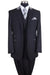 Fortino Landi Men's Classy 2-Button Vested Peaks Suit w/ Gray Contrasting Collar - USA Men's Outlet