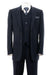 "Fortino Landi Men's Modern Navy Blue Vested 2-Button Suit" - USA Men's Outlet