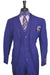 Fortino Landi Mens 3-Btn Vested Suit: Classic Fit, Purple - USA Men's Outlet