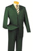 Fortino Landi Mens Classic 3-Button Olive Green Suit - USA Men's Outlet