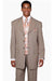 "Fortino Landi Mens Vested Tan Suit - 4-Btn. Beauty w/ Paisley Vest" - USA Men's Outlet