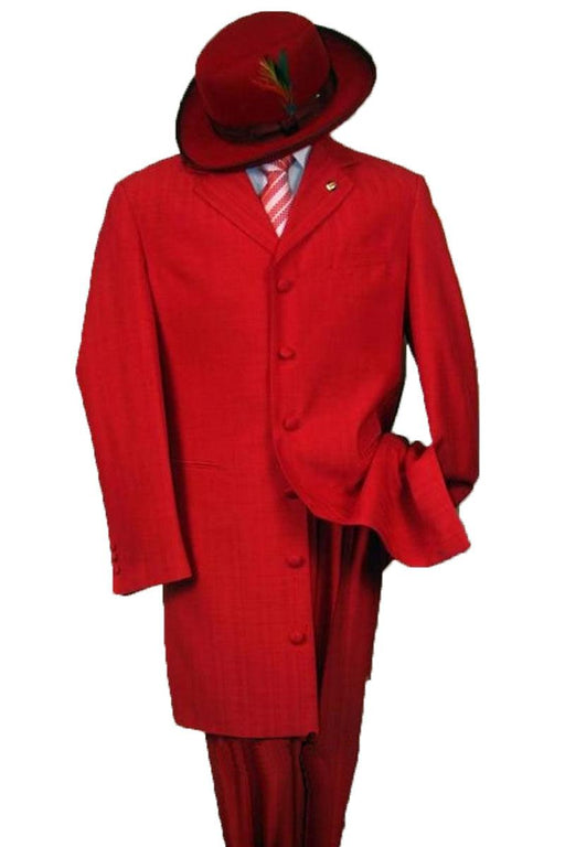 Fortino Landi's 2PC Red Zoot Suit: Classic, Long-Lasting Menswear - USA Men's Outlet