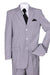 Fortino Landi Seersucker Suit: Mens Classic Fit 3-Button Summer Blue - USA Men's Outlet