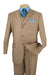 Fortino Landi Tan Vested 3-Btn Classic-Fit Suit - USA Men's Outlet