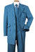 "Fortino Landi Turquoise Zoot Suit: Men's Double-Button Vested Fashion" - USA Men's Outlet