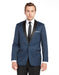 Mens One Button Shawl Lapel Tuxedo in Navy & Black - Men's Tuxedo USA
