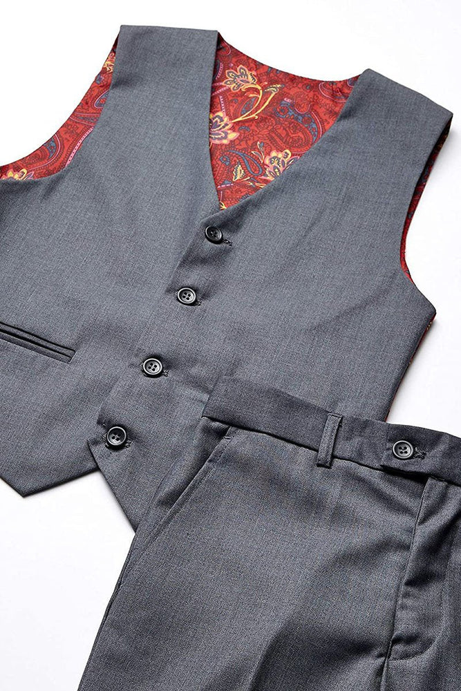 "Austin" Kids Charcoal 5-Piece Suit (Geoffrey Beene / AXNY)