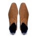 Zelli Gianna Suede Chelsea Boots in Cognac with Flexible Navy Goring